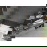 Mexen Next L Badewannenfaltwand 1-flügelig 70 x 150 cm, schwarzes Muster, gebürstetes Kupfer - 895-070-000-03-70-65
