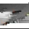 Mexen Next L badwand 1-vleugelig 70 x 150 cm, zwart frame, geborsteld koper - 895-070-000-03-70-65
