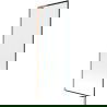 Mexen Next L Badewannenfaltwand 1-flügelig 70 x 150 cm, schwarzes Muster, gebürstetes Kupfer - 895-070-000-03-70-65