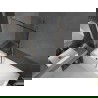 Mexen Next L badwand 1-delig 90 x 150 cm, zwart frame, geborsteld koper - 895-090-000-03-70-65