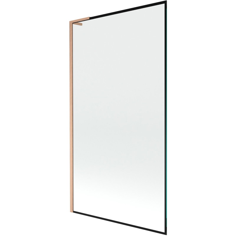 Mexen Next L vannitoa dušiuks 1-tiivaline 100 x 150 cm, must raam, harjatud vask - 895-100-000-03-70-65