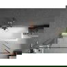 Mexen Next L Badewannenfaltwand 1-flügelig 100 x 150 cm, schwarzes Muster, gebürstetes Kupfer - 895-100-000-03-70-65