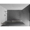 Mexen Kioto+ L dušisein riiuliga Walk-in 70 x 200 cm, triibuline, harjatud nikkel - 800-070-123-97-09