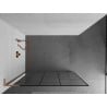 Mexen Kioto L Shower Screen Walk-in 70 x 200 cm, Black Pattern, Brushed Copper - 800-070-103-65-78