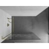 Mexen Kioto L Duschwand Walk-in 120 x 200 cm, weißes Muster, gold - 800-120-103-50-85