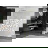 Mexen Kioto L douchewand Walk-in 70 x 200 cm, wit patroon, geborsteld goud - 800-070-103-55-85