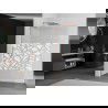 Mexen Kioto L douchewand Walk-in 70 x 200 cm, wit patroon, geborsteld koper - 800-070-103-65-85