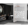 Mexen Kioto L dušisein Walk-in 100 x 200 cm, valge muster, harjatud vask - 800-100-103-65-85