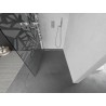 Mexen Kioto L Walk-in tuš stijena 90 x 200 cm, bijeli uzorak, brušeni nikal - 800-090-103-97-85