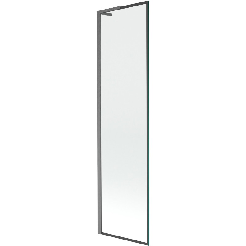 Mexen Next L ühe tiivaga vanniekraan 50 x 150 cm, must raam, harjatud gun gray - 895-050-000-03-70-66