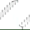 Mexen Next L Badewannenabtrennung 1-flügelig 50 x 150 cm, schwarzes Muster, gebürstet Gun Gray - 895-050-000-03-70-66
