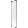 Mexen Next L parawan nawannowy 1-skrzydłowy 50 x 150 cm, czarna ramka,  gun gray szczotkowany - 895-050-000-03-70-66