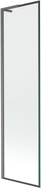 Mexen Next L ühe tiivaga vanniekraan 50 x 150 cm, must raam, harjatud gun gray - 895-050-000-03-70-66