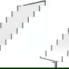Mexen Next L badwand 1-deurs 80 x 150 cm, zwart frame, geborsteld gun grijs - 895-080-000-03-70-66
