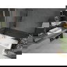 Mexen Next L badwand scherm 1-vleugel 90 x 150 cm, zwart frame, geborsteld gun grijs - 895-090-000-03-70-66