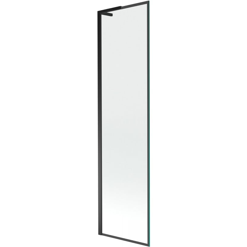 Mexen Next L Badewannenfaltwand 1-flügelig 50 x 150 cm, schwarzes Muster, schwarz - 895-050-000-03-70-70