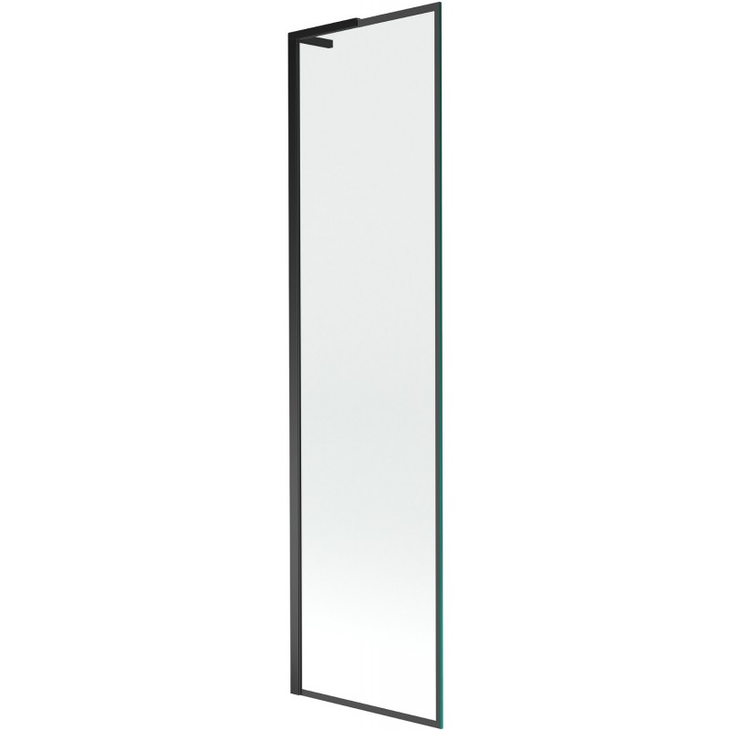 Mexen Next L parawan nawannowy 1-skrzydłowy 50 x 150 cm, czarna ramka, czarny - 895-050-000-03-70-70