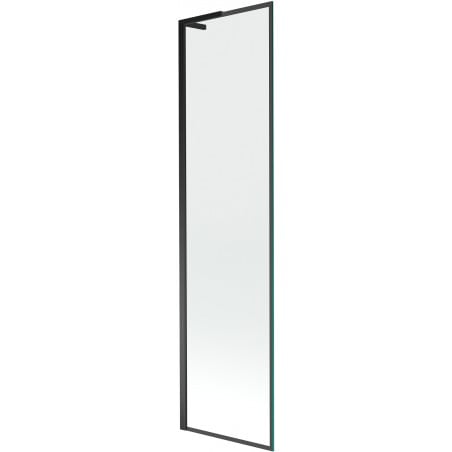 Mexen Next L Badewannenfaltwand 1-flügelig 50 x 150 cm, schwarzes Muster, schwarz - 895-050-000-03-70-70