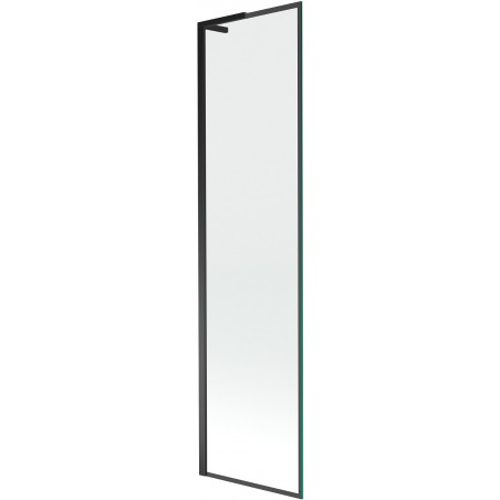 Mexen Next L parawan nawannowy 1-skrzydłowy 50 x 150 cm, czarna ramka, czarny - 895-050-000-03-70-70