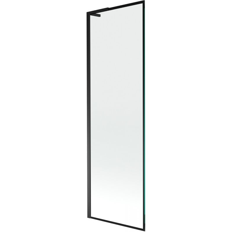 Mexen Next L Badewannenwand 1-flügelig 60 x 150 cm, schwarzes Muster, schwarz - 895-060-000-03-70-70