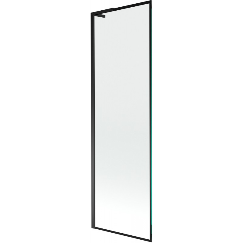 Mexen Next L badwand 1-delig 60 x 150 cm, zwart frame, zwart - 895-060-000-03-70-70