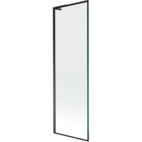 Mexen Next L Badewannenwand 1-flügelig 60 x 150 cm, schwarzes Muster, schwarz - 895-060-000-03-70-70