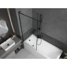 Mexen Next L vannisein 1-lehega 80 x 150 cm, must raam, must - 895-080-000-03-70-70