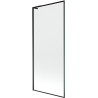 Mexen Next L paravan za kadu s jednim krilom 80 x 150 cm, crni okvir, crna - 895-080-000-03-70-70