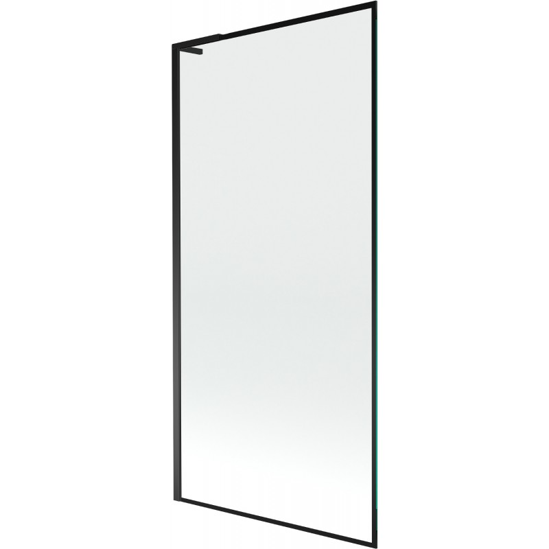 Mexen Next L badwand 1-delig 90 x 150 cm, zwart frame, zwart - 895-090-000-03-70-70