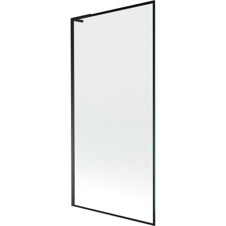 Mexen Next L bath screen 1-wing 90 x 150 cm, black frame, black - 895-090-000-03-70-70