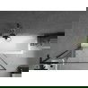 Mexen Next L badwand 1-delig 90 x 150 cm, zwart frame, zwart - 895-090-000-03-70-70