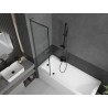 Mexen Next L vannikaitse, 1-osaline, 50 x 150 cm, must raam, gun metal - 895-050-000-03-70-95