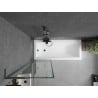 Paroi de baignoire Mexen Next L 1 vantail 60 x 150 cm, motif noir, gun metal - 895-060-000-03-70-95