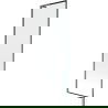 Mexen Next L badwand 1-delig 60 x 150 cm, zwart frame, gun metal - 895-060-000-03-70-95