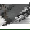 Mexen Next L Badewannenfaltwand, 1-flügelig, 70 x 150 cm, schwarzes Muster, Gun Metal - 895-070-000-03-70-95