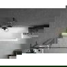 Mexen Next L Badewannenfaltwand, 1-flügelig, 70 x 150 cm, schwarzes Muster, Gun Metal - 895-070-000-03-70-95
