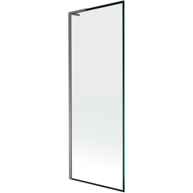 Mexen Next L Badewannenfaltwand, 1-flügelig, 70 x 150 cm, schwarzes Muster, Gun Metal - 895-070-000-03-70-95