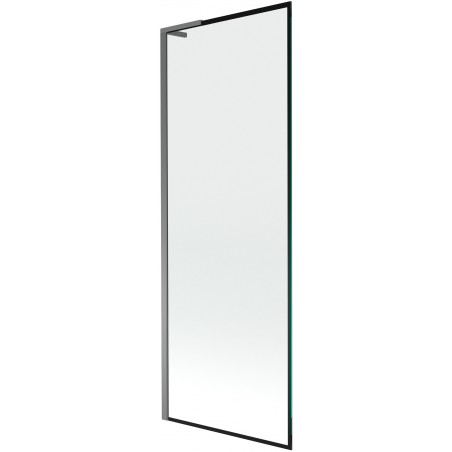 Mexen Next L Badewannenfaltwand, 1-flügelig, 70 x 150 cm, schwarzes Muster, Gun Metal - 895-070-000-03-70-95