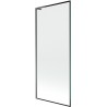 Mexen Next L parawan nawannowy 1-skrzydłowy 80 x 150 cm, czarna ramka, gun metal - 895-080-000-03-70-95