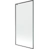Mexen Next L parawan nawannowy 1-skrzydłowy 90 x 150 cm, czarna ramka, gun metal - 895-090-000-03-70-95
