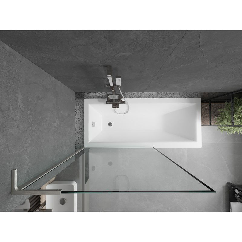 Mexen Next L Bidden Écran mat 1-flille 100 x 150 cm, schwaarzen Kader, Gun Metal - 895-100-000-03-70-95