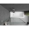 Mexen Next L jednokratni paravan za kadu 100 x 150 cm, crni okvir, gun metal - 895-100-000-03-70-95