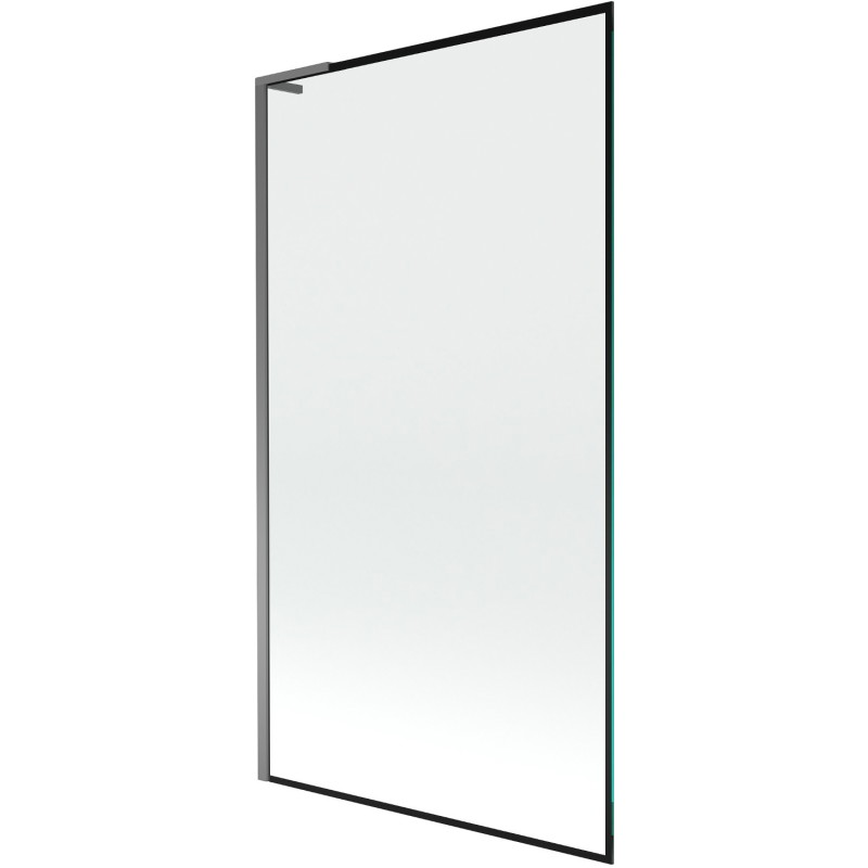 Mexen Next L jednokratni paravan za kadu 100 x 150 cm, crni okvir, gun metal - 895-100-000-03-70-95