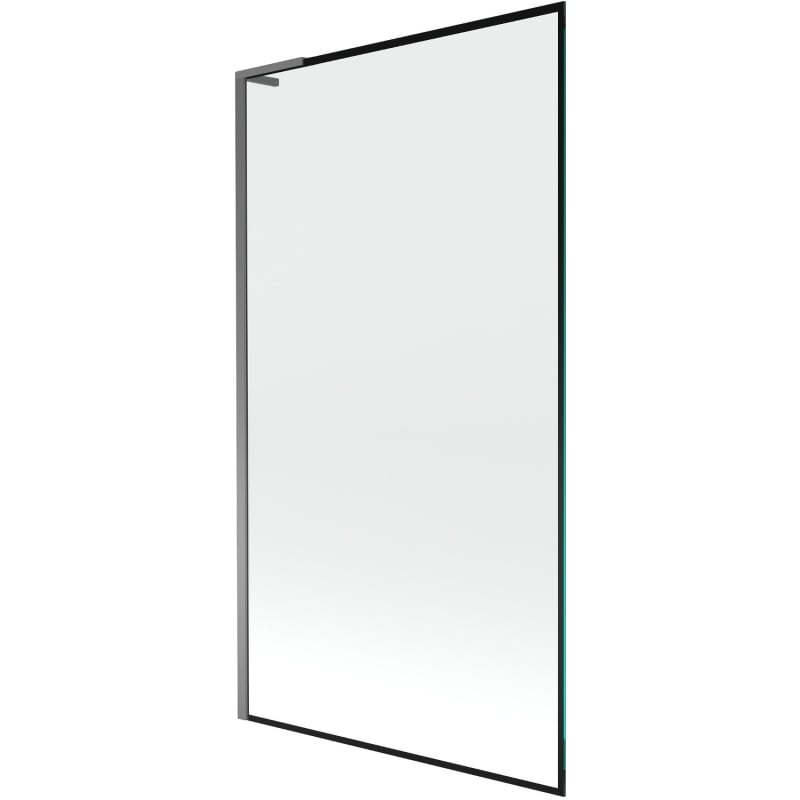 Mexen Next L vannipaneel 1-osaline 100 x 150 cm, must raam, gun metal - 895-100-000-03-70-95