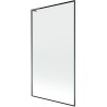 Mexen Next L parawan nawannowy 1-skrzydłowy 100 x 150 cm, czarna ramka, gun metal - 895-100-000-03-70-95