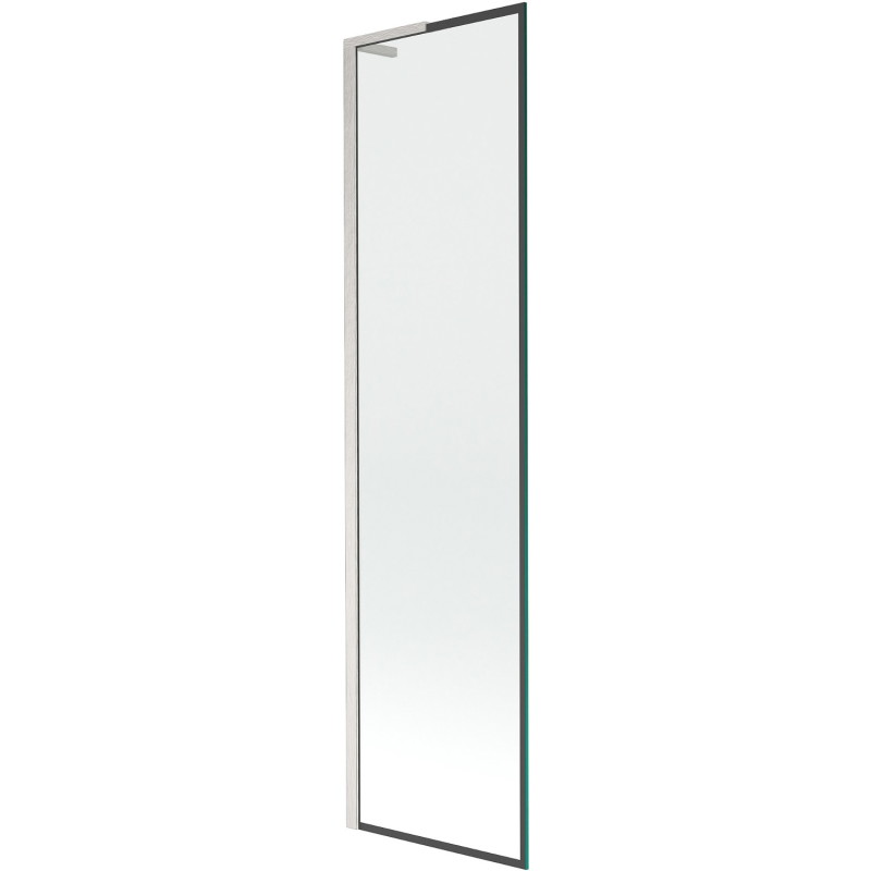 Mexen Next L jednokrilni paravan za kadu 50 x 150 cm, crni okvir, brušeni nikal - 895-050-000-03-70-97