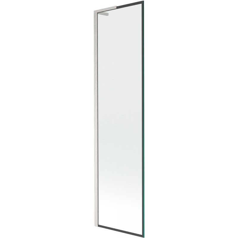 Mexen Next L parawan nawannowy 1-skrzydłowy 50 x 150 cm, czarna ramka, nikiel szczotkowany - 895-050-000-03-70-97