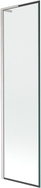 Mexen Next L vannipaneel, ühesesuunaline 50 x 150 cm, must raam, harjatud nikkel - 895-050-000-03-70-97