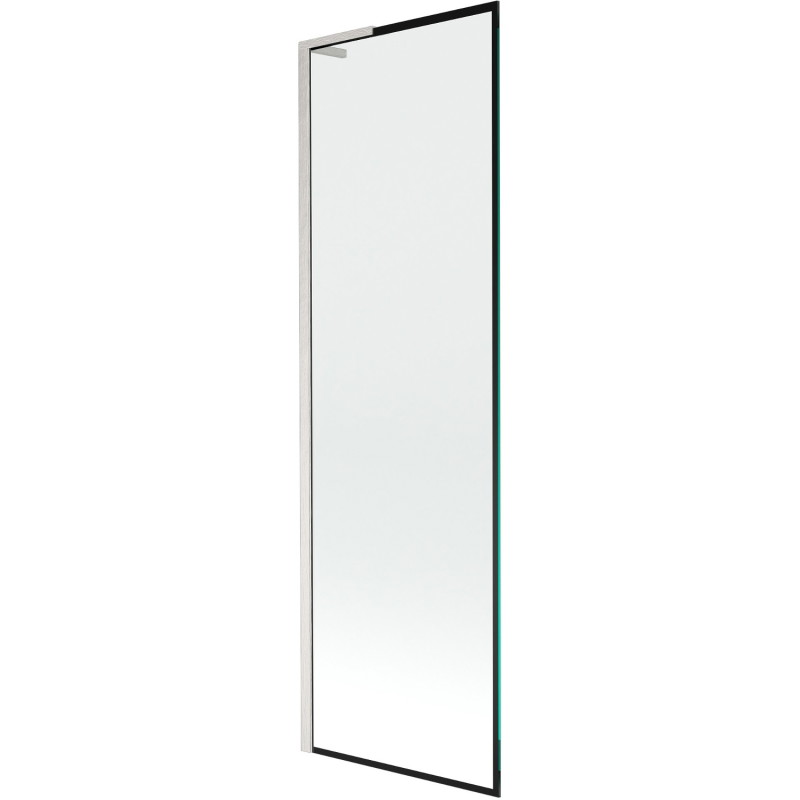 Mexen Next L vanniparavents, 1-osaline, 60 x 150 cm, must raam, harjatud nikkel - 895-060-000-03-70-97