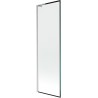 Mexen Next L vanniparavents, 1-osaline, 60 x 150 cm, must raam, harjatud nikkel - 895-060-000-03-70-97